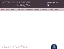 Tablet Screenshot of coynachieguesthouse.com